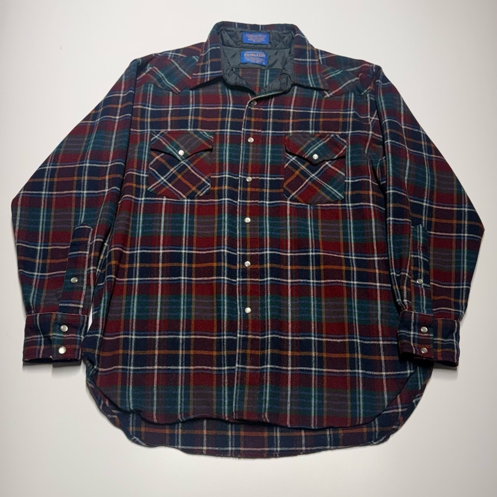 Vintage Pendleton L/S Wool Flannel Shirt size Large